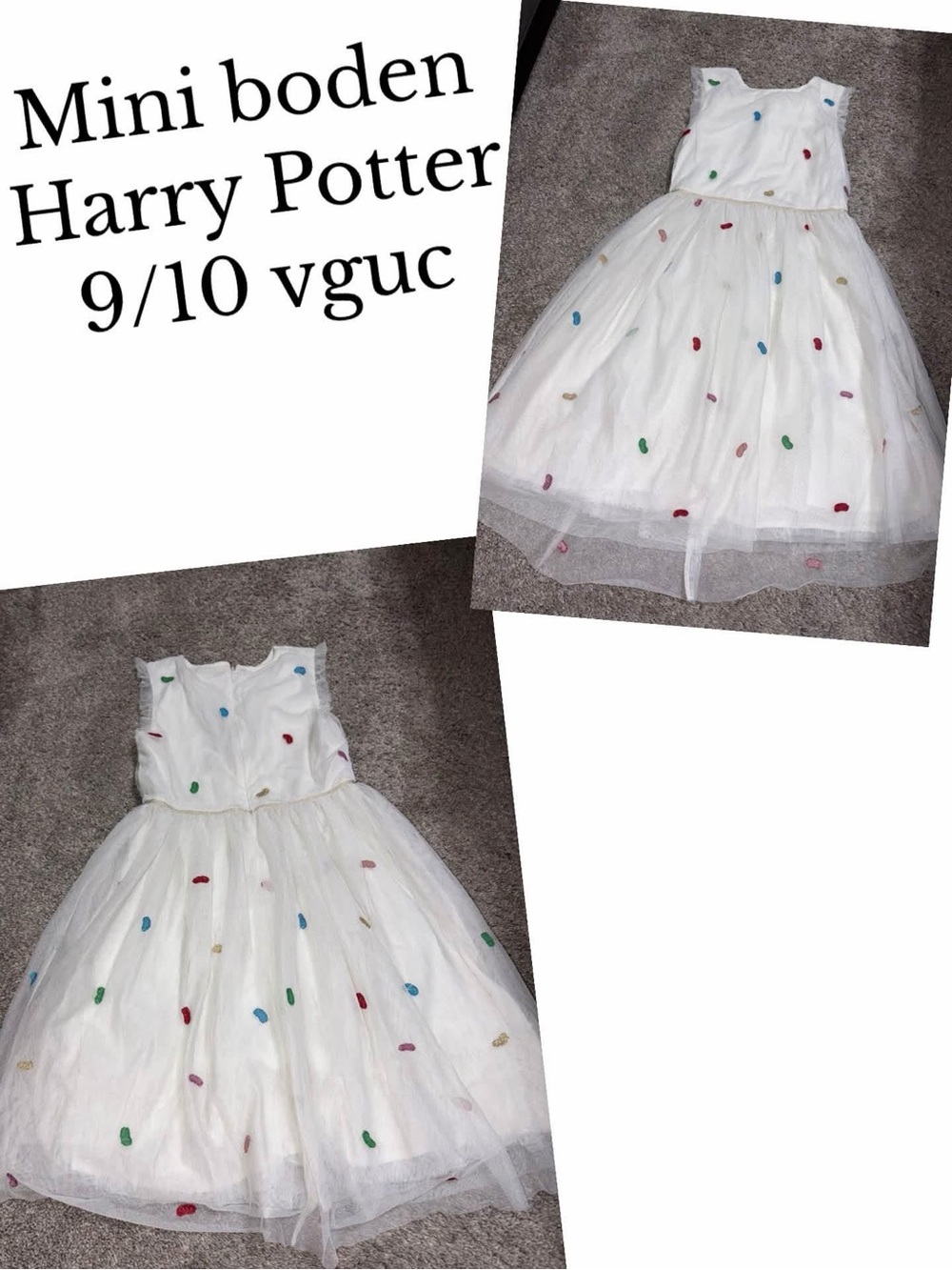Mini boden 9/10 Harry Potter jelly bean dress
